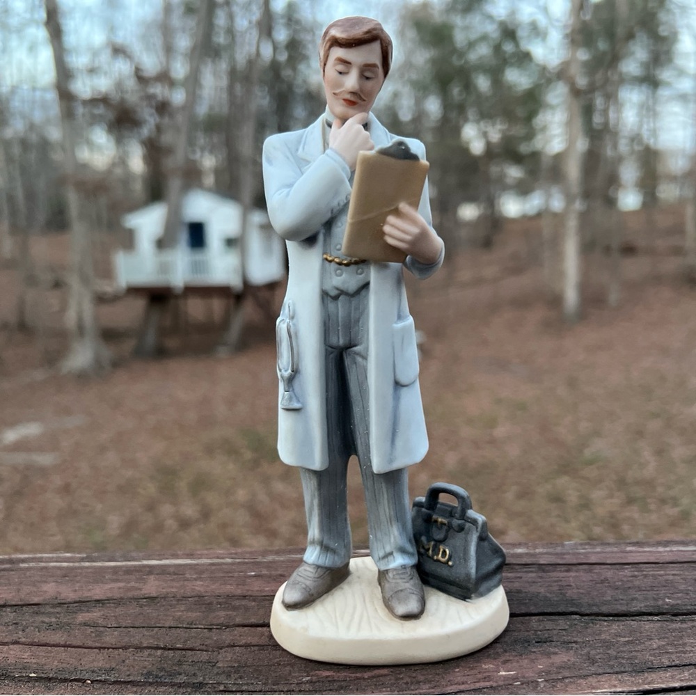 Enesco "The Diagnosis" 1992 Vintage Doctor of Medicine Collectible Figure|612111